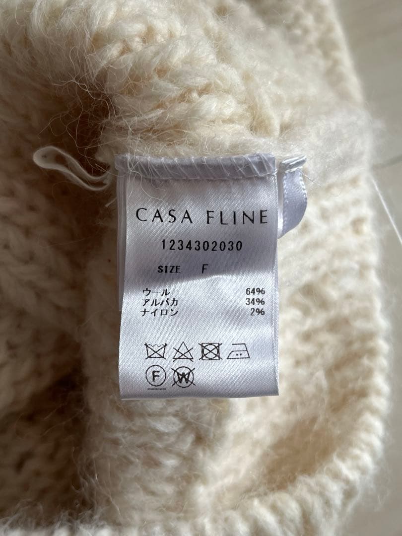 アルパカウールニットプルオーバー casa fline