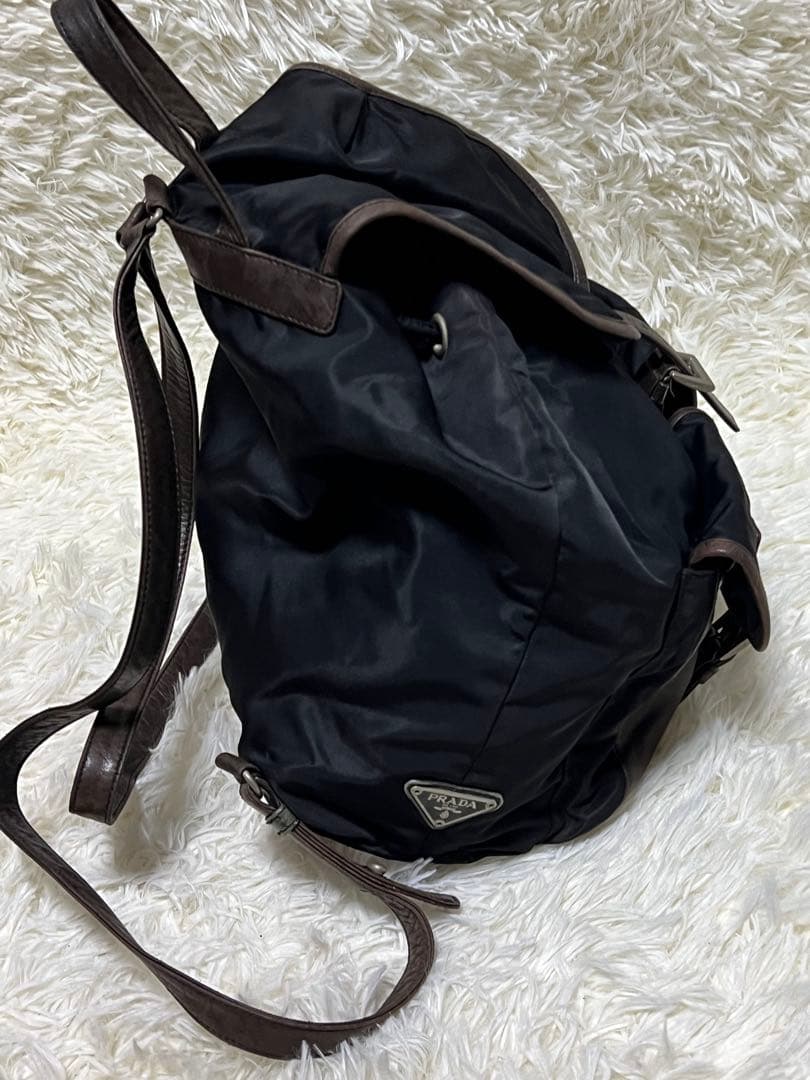 PRADA プラダ　リュック　レザー　テスートナイロンバックパック初売りセール