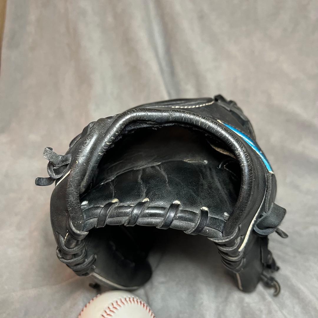 ミズノ　ビューリーグ　ソフトボールグローブ 右投げ用　青ビュー　Mマーク