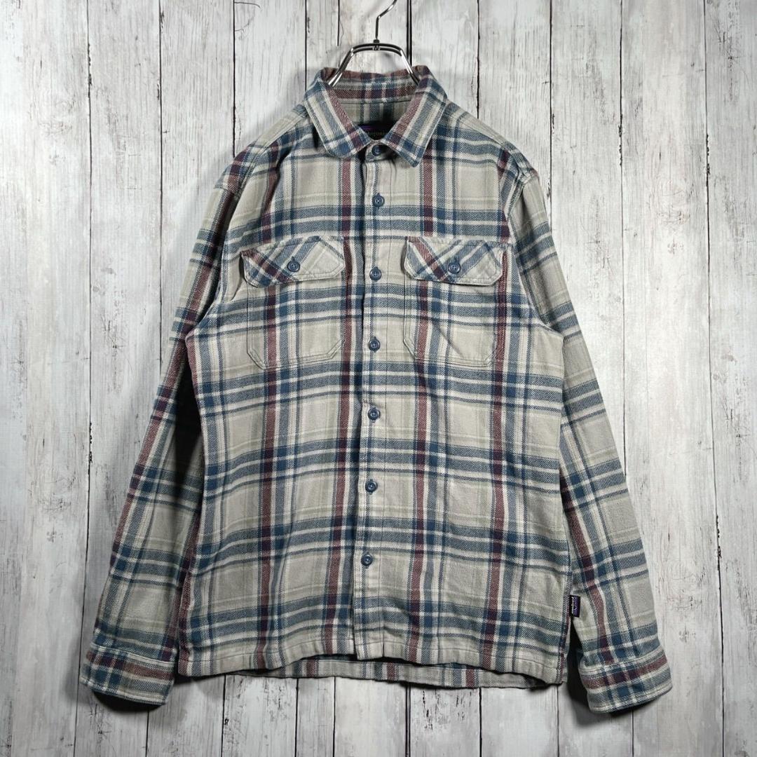 Patagonia パタゴニア フィヨルドフランネルシャツ グレー チェック S