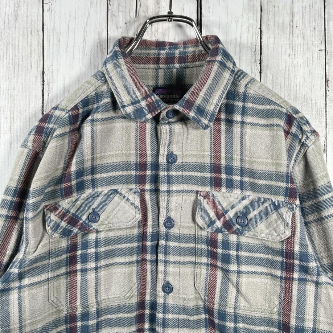 Patagonia パタゴニア フィヨルドフランネルシャツ グレー チェック S