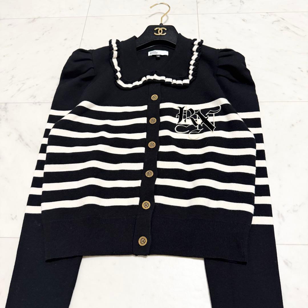 2024年モデル❤️ダブルスタンダードクロージング　カーディガン　ボーダー　M