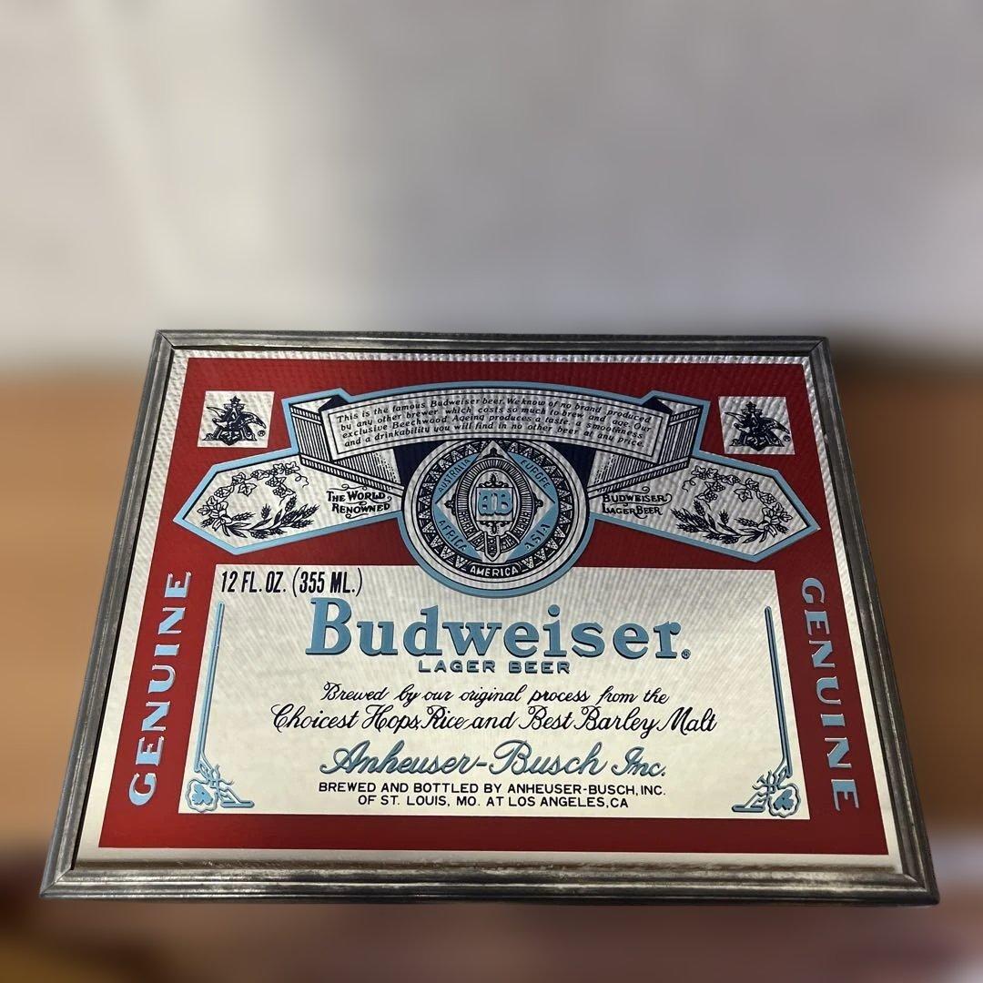 Budweiser バドワイザー 壁掛けミラー 鏡