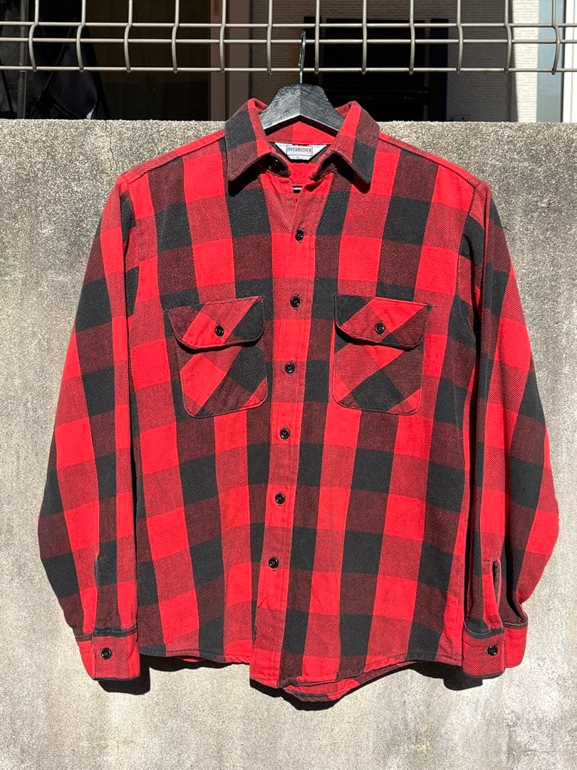 70s-80s USA製　FIVE BROTHER ヘビーネルシャツ M