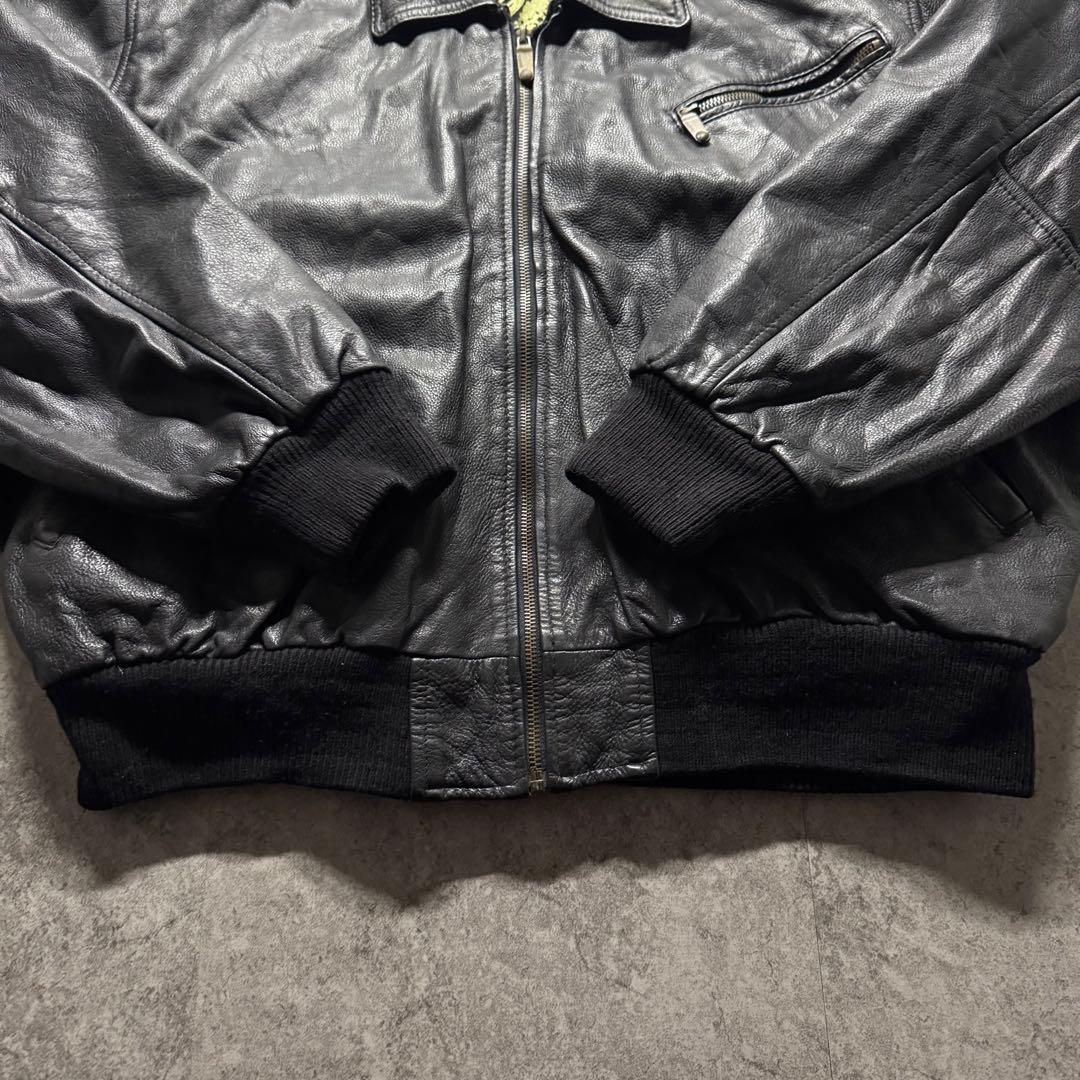 【90s vintage】DAKOTA L フライトジャケット　L 短丈　本革