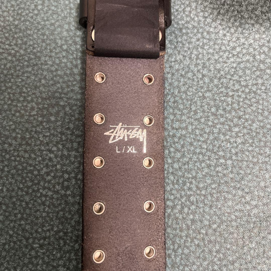 小物 Stussy 8ball studded belt black L/XL