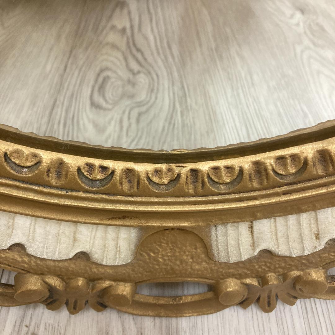 イタリア　アンティーク調　エレガント　彫刻　ウォールミラー　壁掛け　鏡