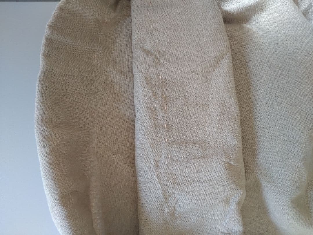 ネストローブ【UpcycleLino】オールインワン　サロペット　ベージュ