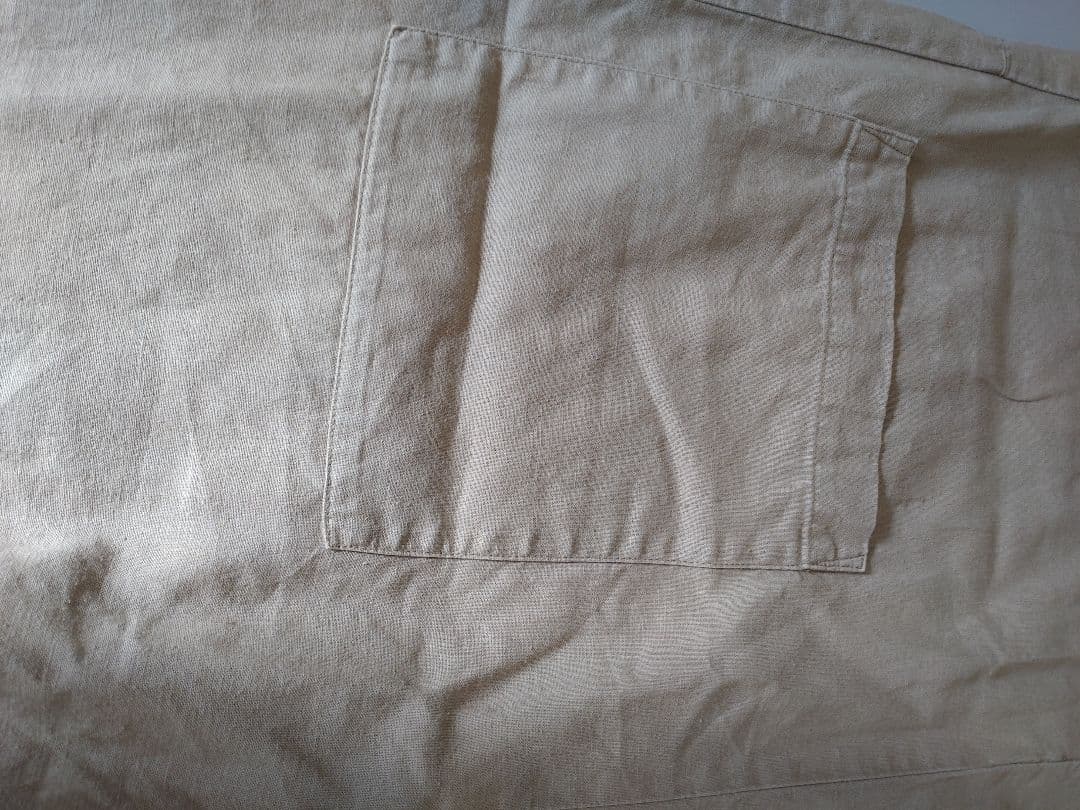 ネストローブ【UpcycleLino】オールインワン　サロペット　ベージュ