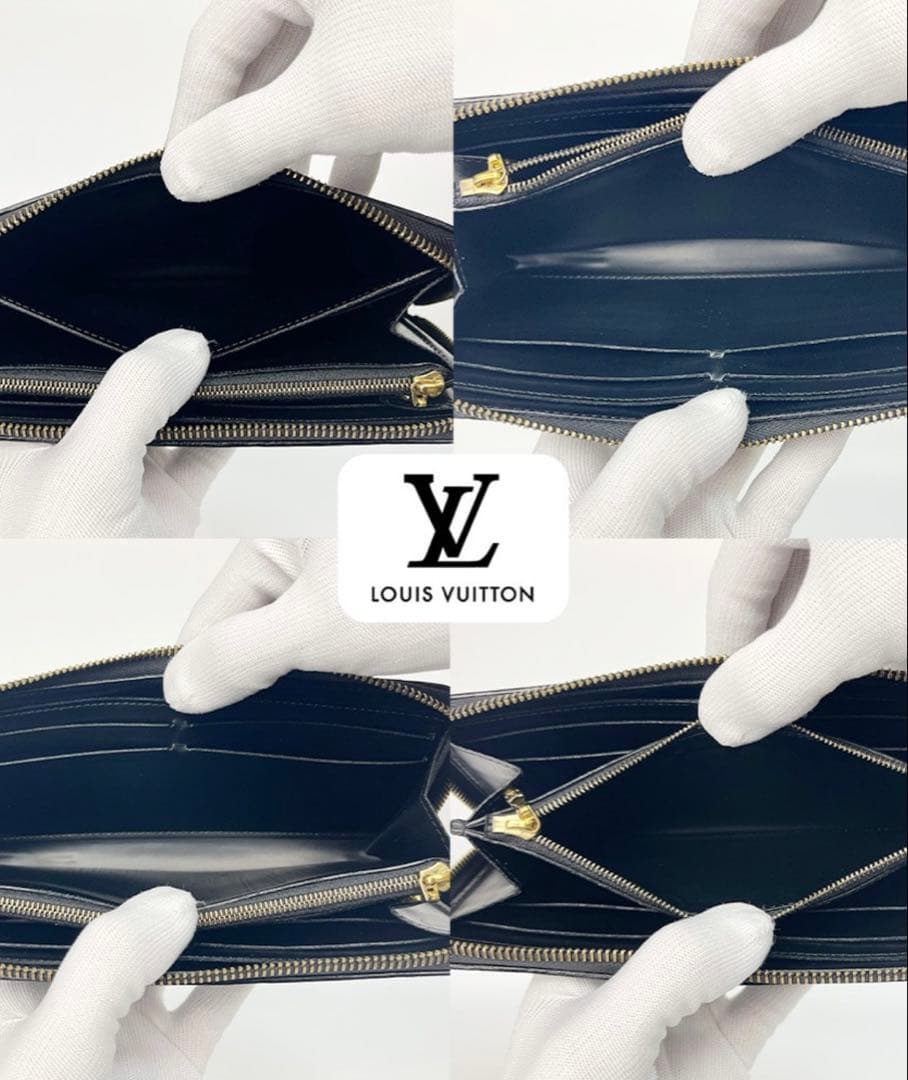 超極美品 LOUIS VUITTON ヴェルニ ポルトフォイユ クレマンス長財布