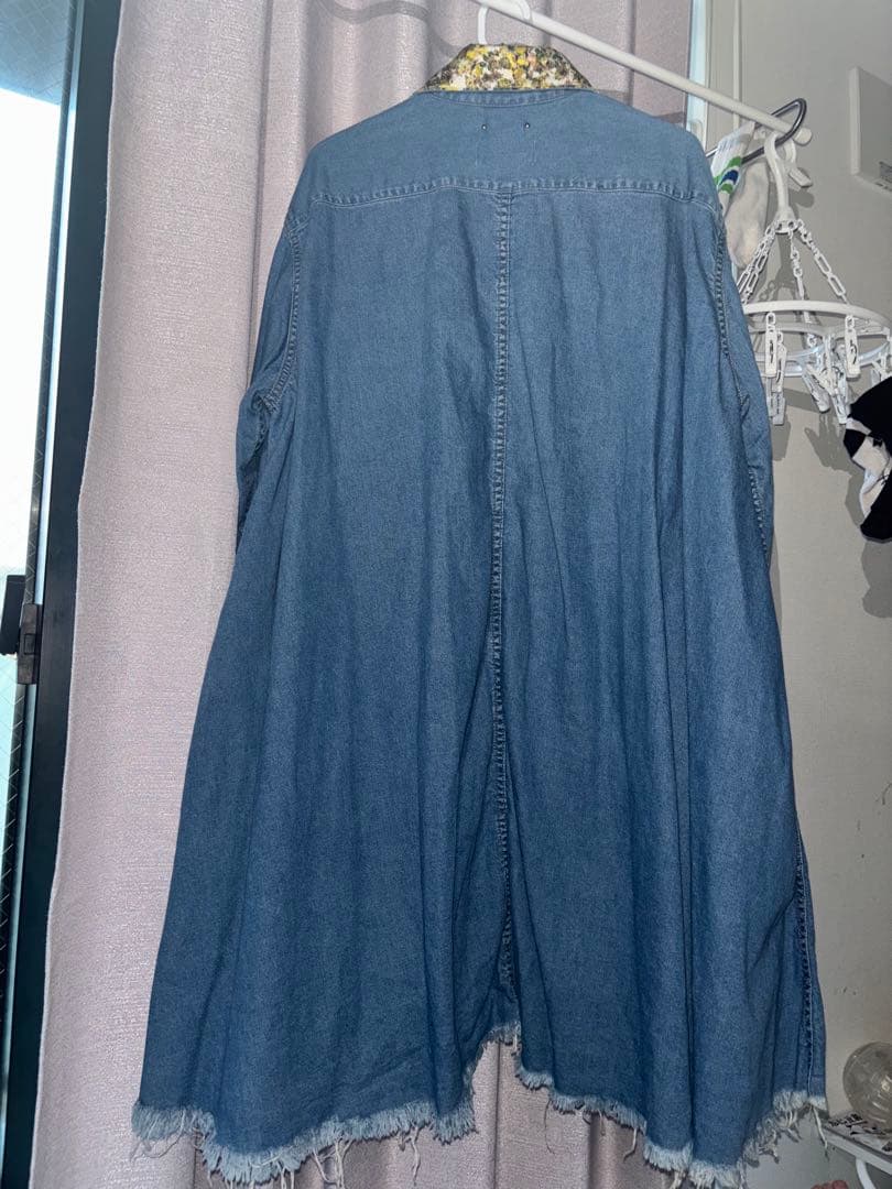 フラワー刺繍デニムシャツ kidill mine denim コラボ