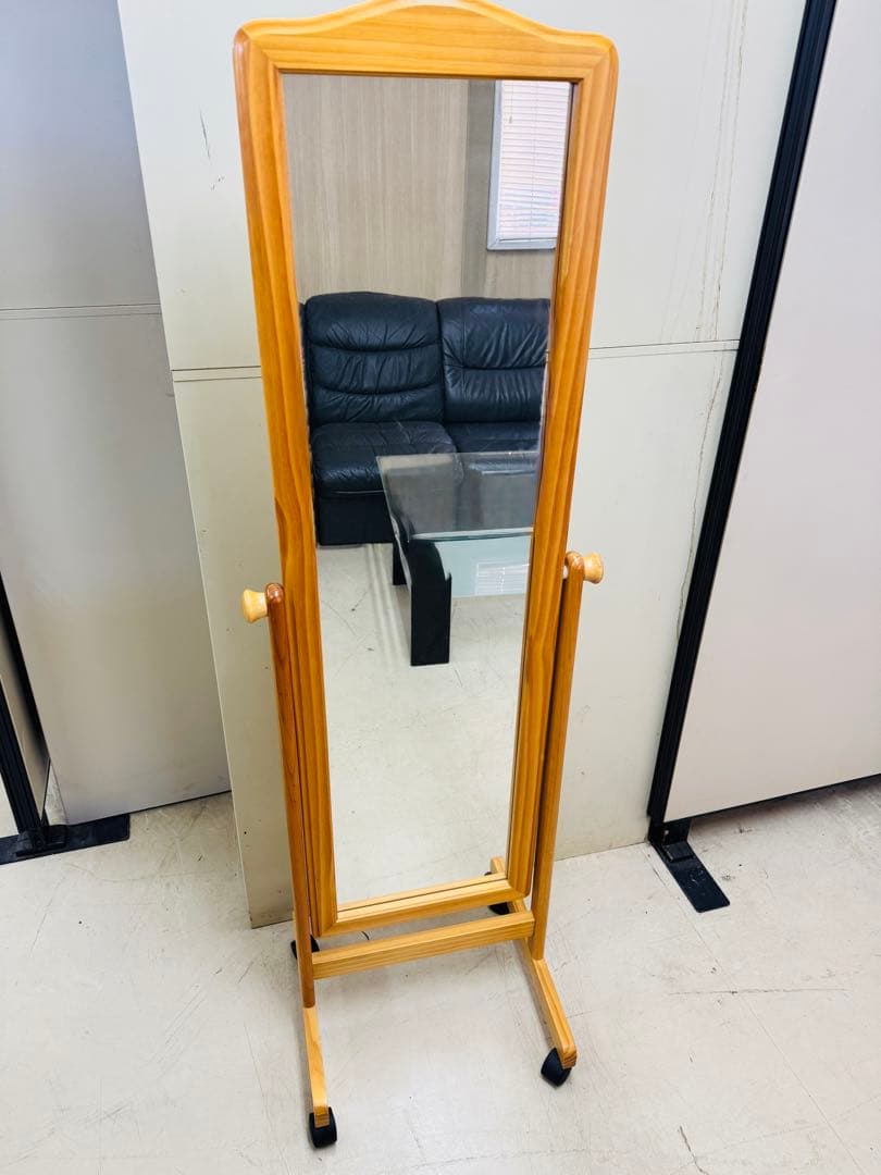 スタンドミラー 昭和レトロ アンティーク ドレッサー用 鏡のみ カガミ 姿見