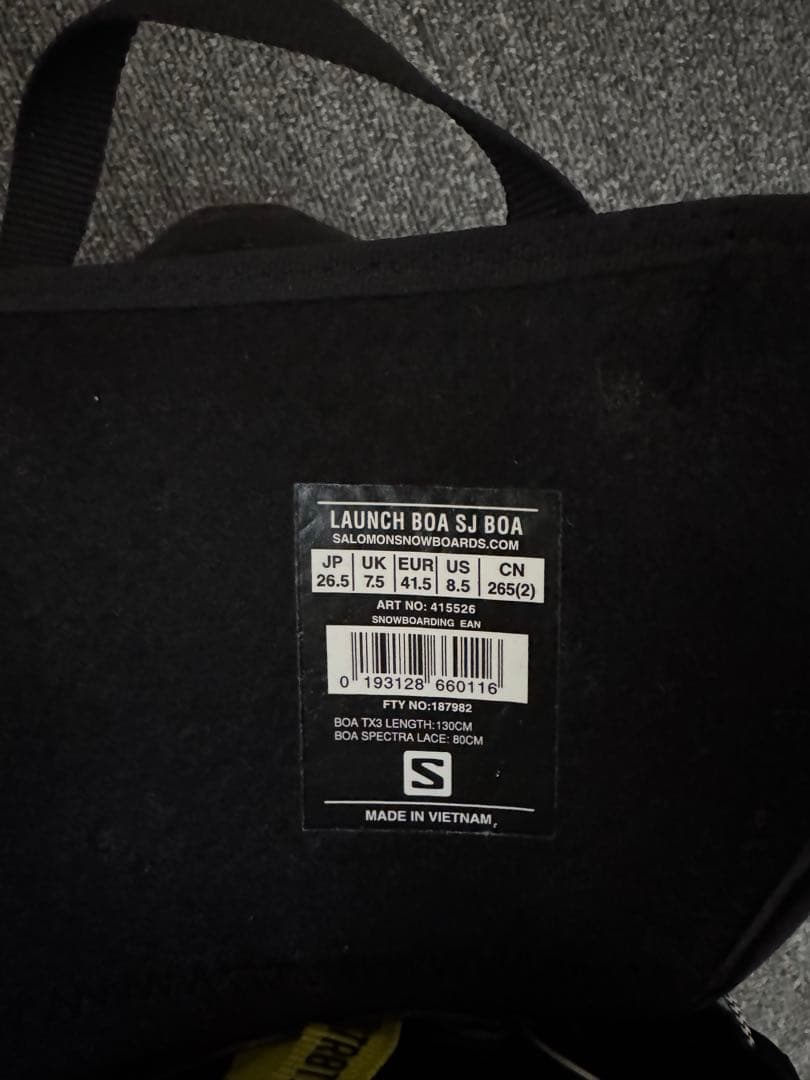 b*n様 Salomon スノーボードブーツ ブラック LAUNCH BOS S