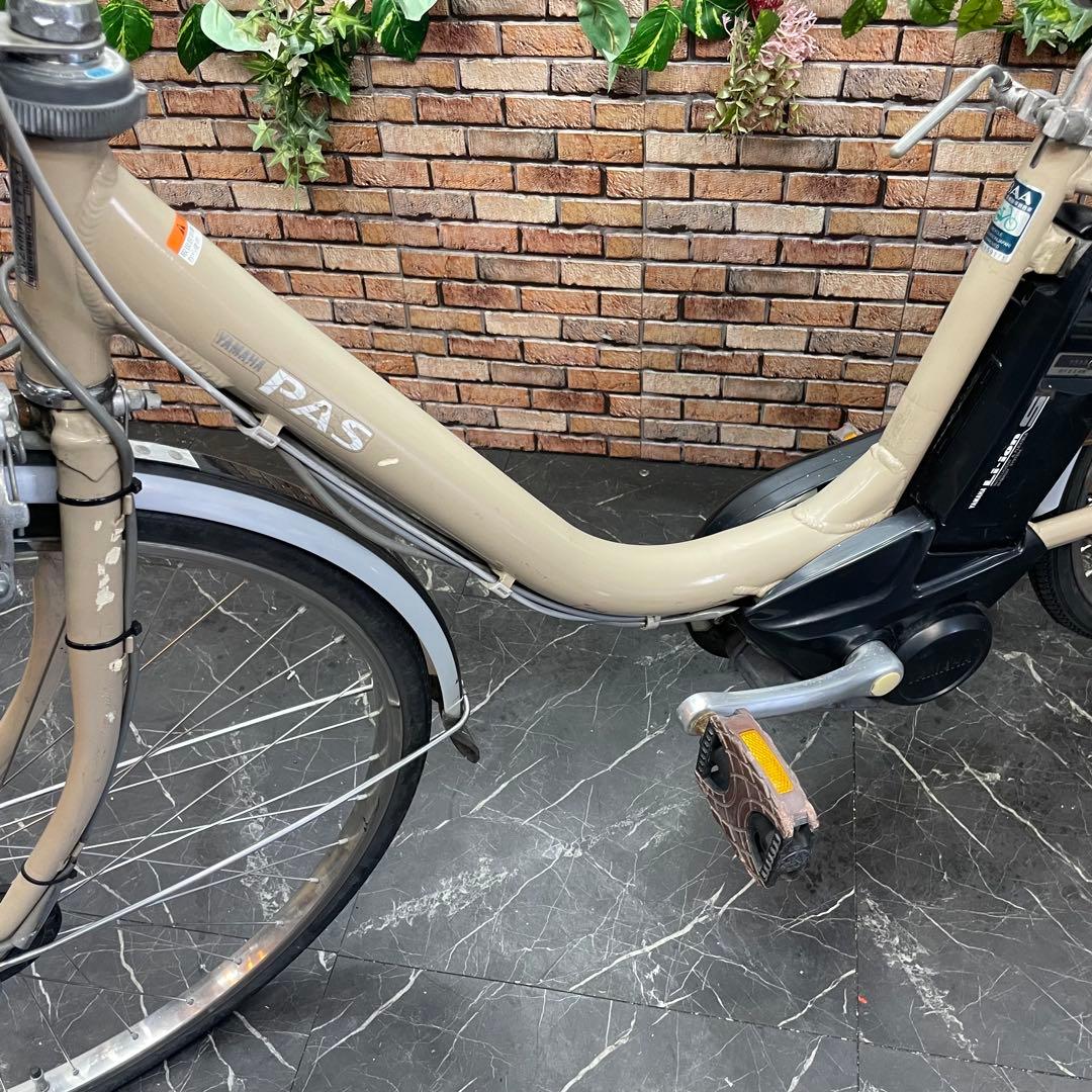 【177】電動自転車 YAMAHA PAS クリーム 26インチ