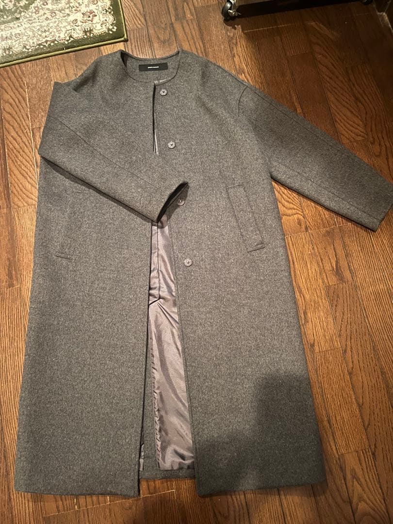 【美品】JOURNAL STANDARD スーパー140ビーバーノーカラーコート