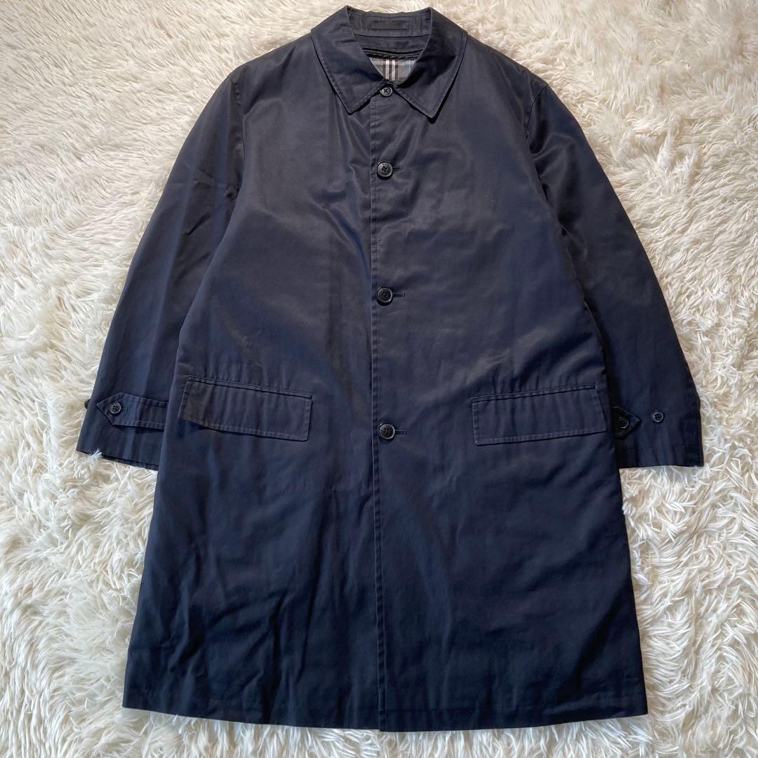 バーバリーブラックレーベル 2way ステンカラーコート ノバチェックライナー付