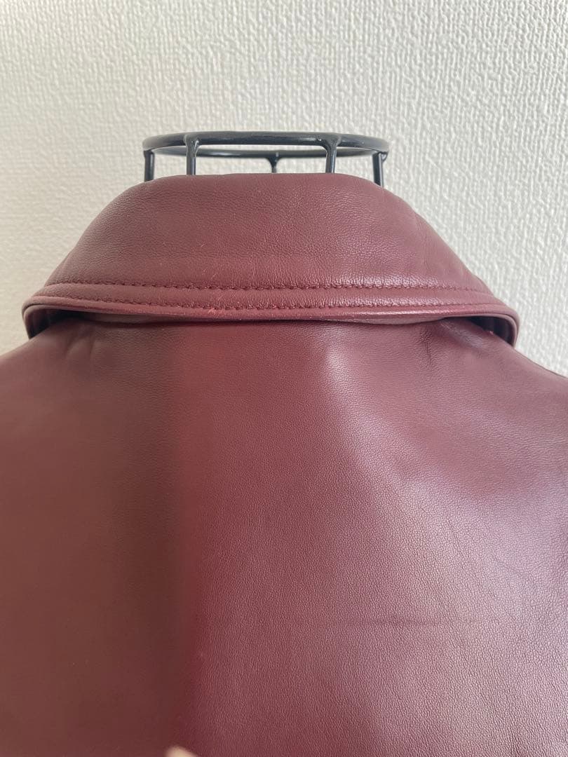 マ*ボ様 ジャックローズ　本革レザー ダブルライダースジャケット　羊革