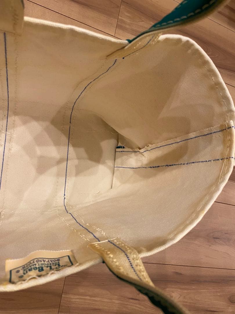 80s エルエルビーン　トートバッグ　2色ギザタグ　グリーン　M 美品