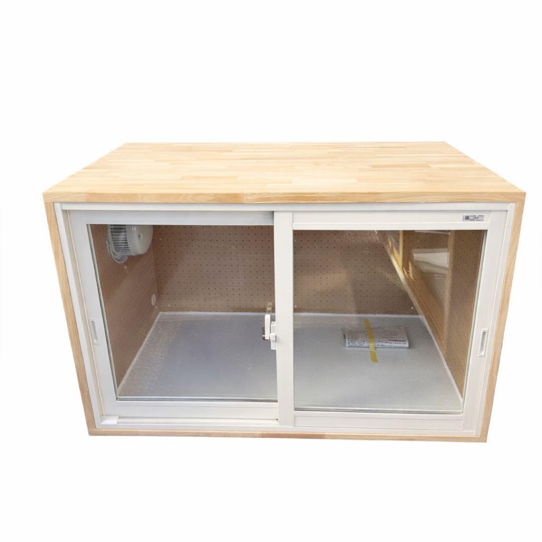 の　幅170(ロスナイ含め約186cm)×奥行き90×高さ80 防音ケージ