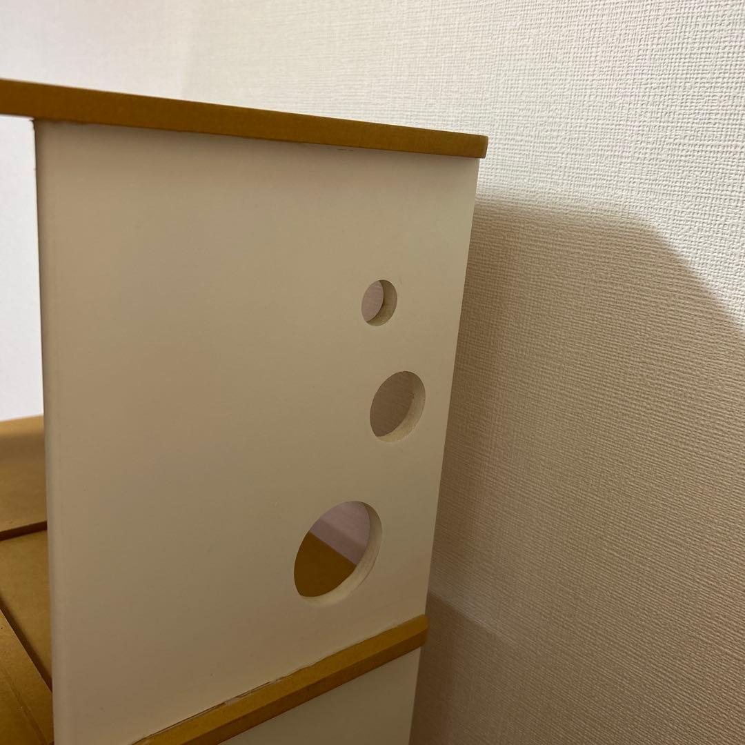 回転式　本棚　小物入れ　飾り棚　オープンシェルフ ホワイト　ナチュラル