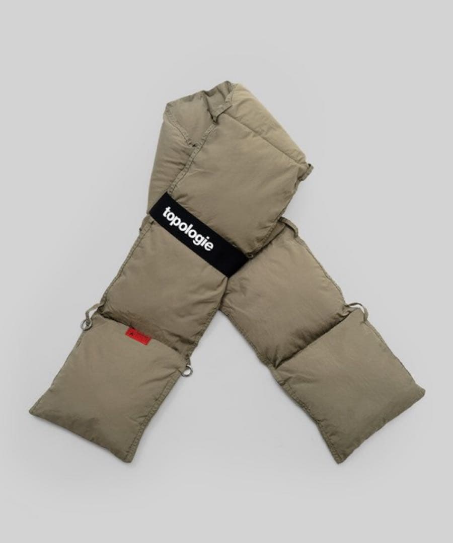 topologie マフラー Puffer Scarf モスグリーン