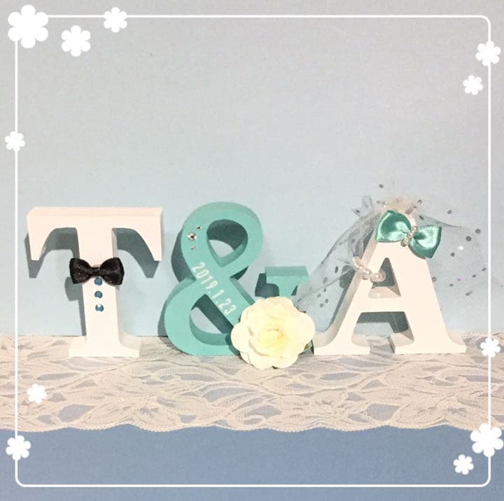 らむ♡ウエディングバージョン・イニシャルオブジェ