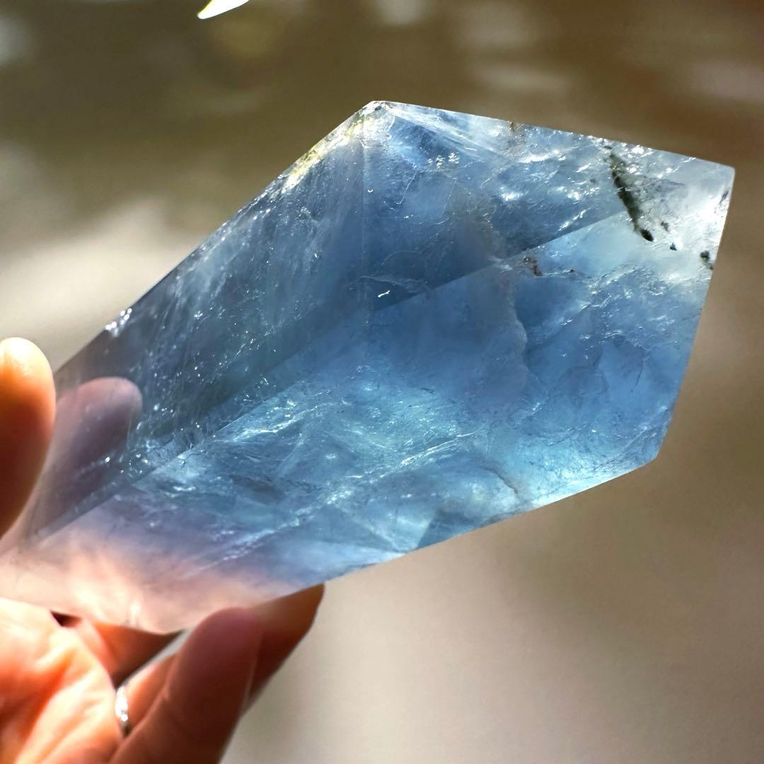 ことり　ブルーフローライトタワー346g ブルーアンバー　2セット