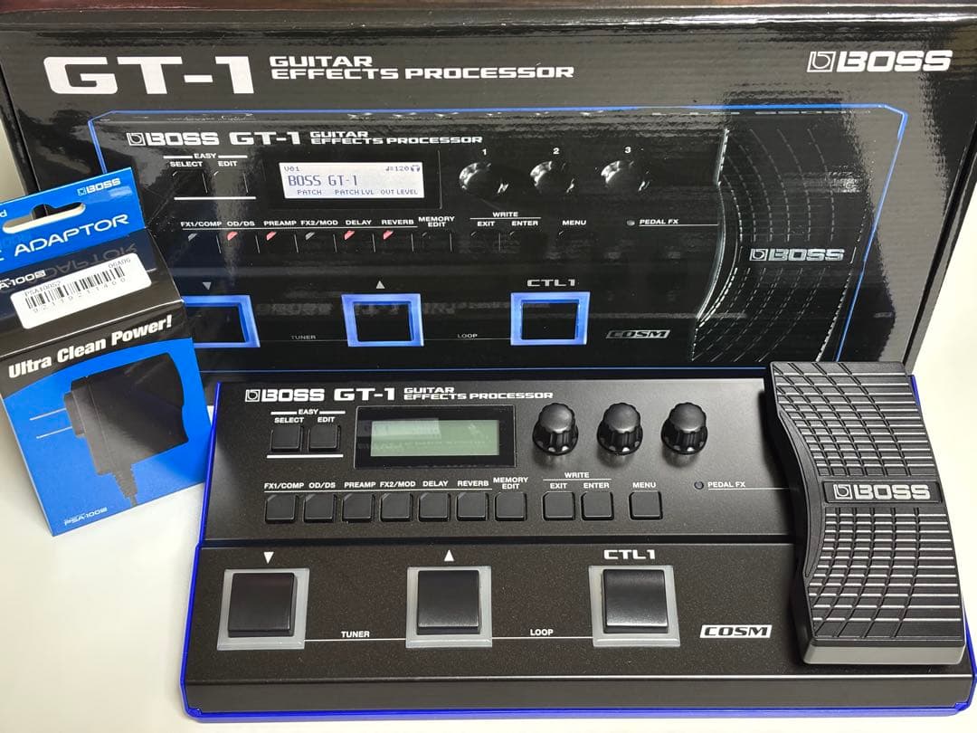 BOSS GT-1 + ACアダプター PSA-100Sセット