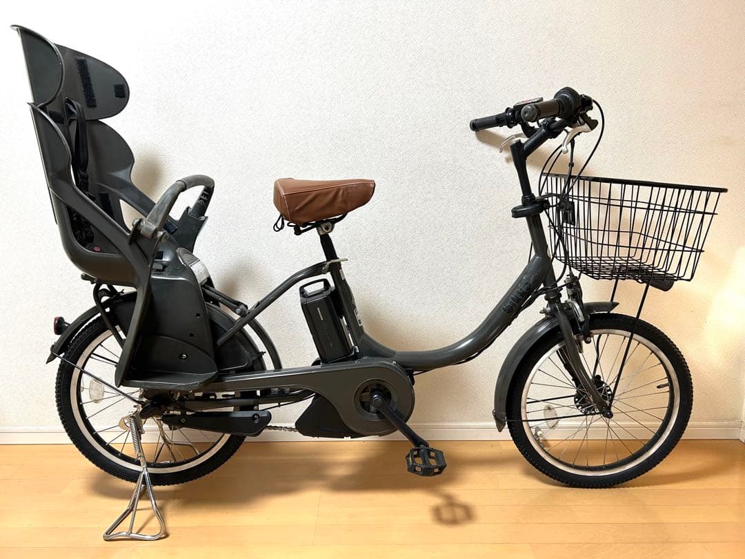 電動自転車　横浜　ブリヂストン　ビッケ　20インチ 前後タイヤ新品　子供乗せ