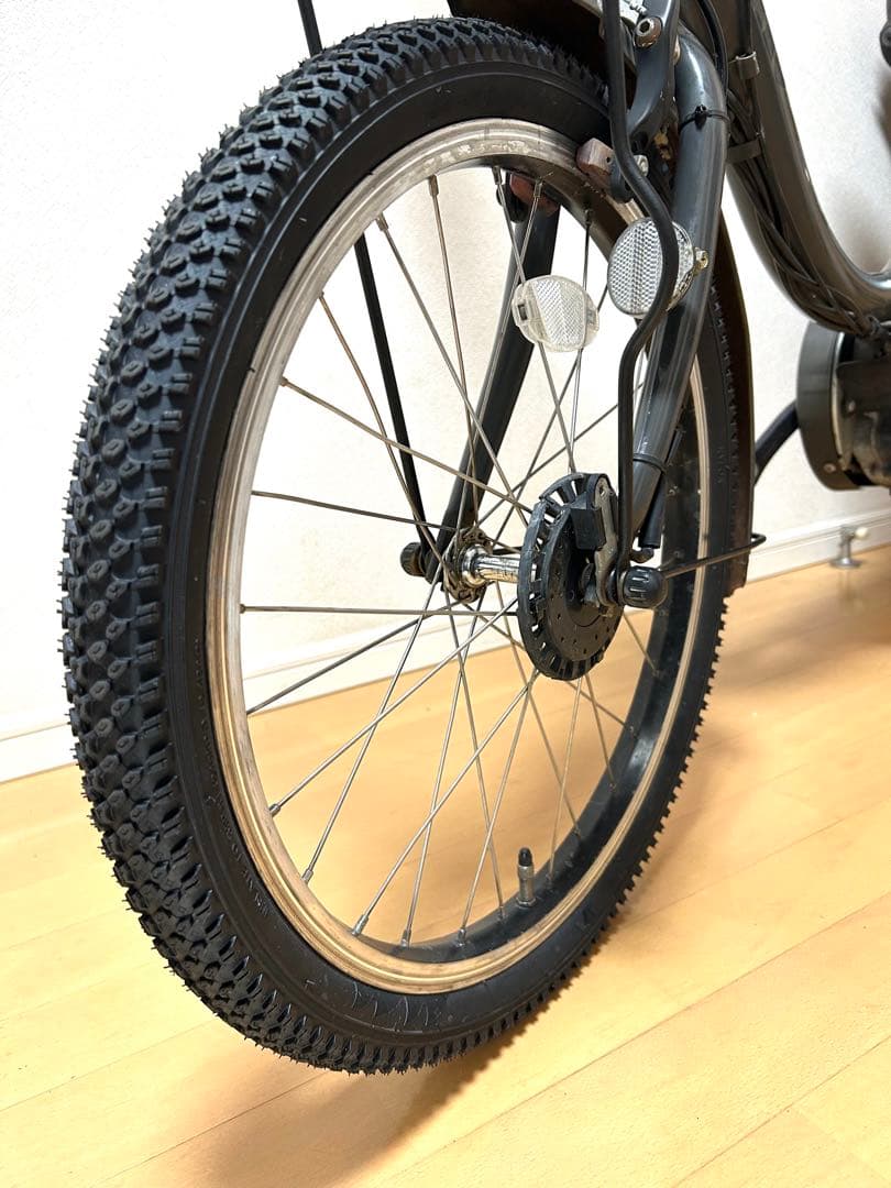 電動自転車　横浜　ブリヂストン　ビッケ　20インチ 前後タイヤ新品　子供乗せ