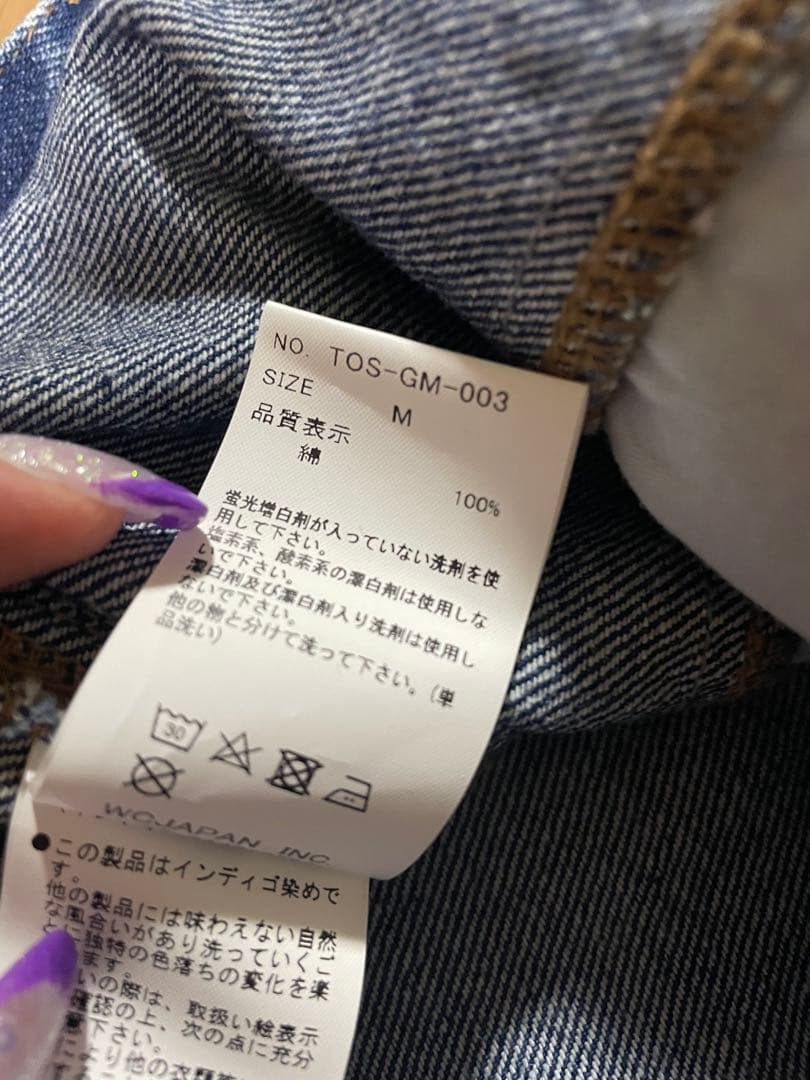 【美品】Tostalgicclothing denim pants/blue Ｍ