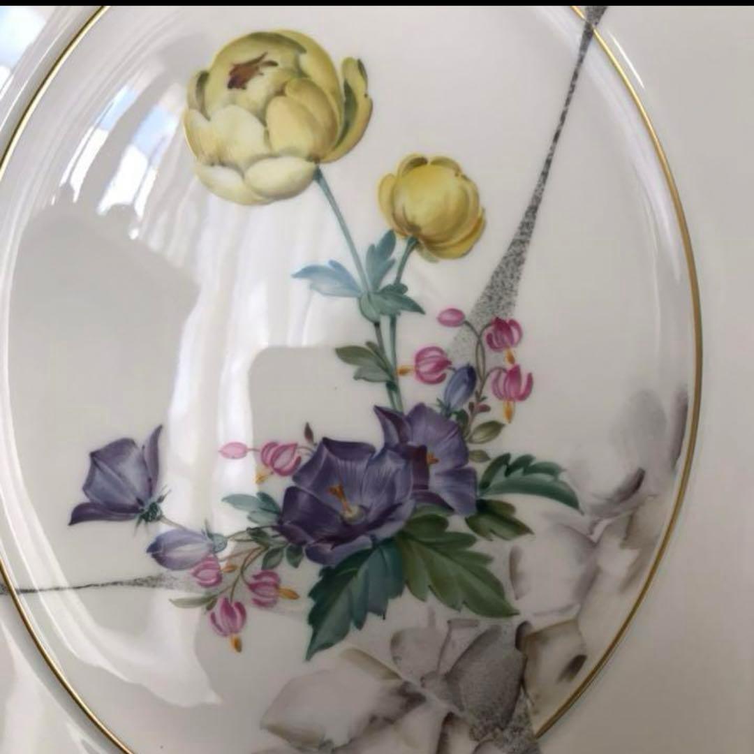 マイセン 自然主義  プラーク 陶板　陶板画