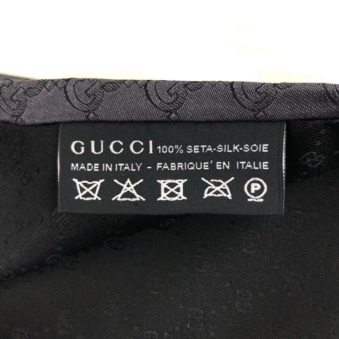 M05/018 GUCCI グッチ シルクジャガードネクタイ GG柄