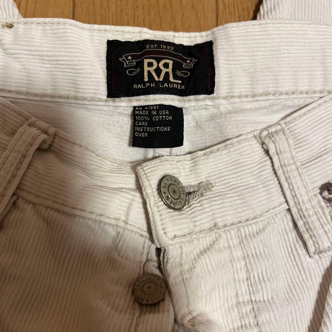 RRL コーデュロイパンツ【白】USA製