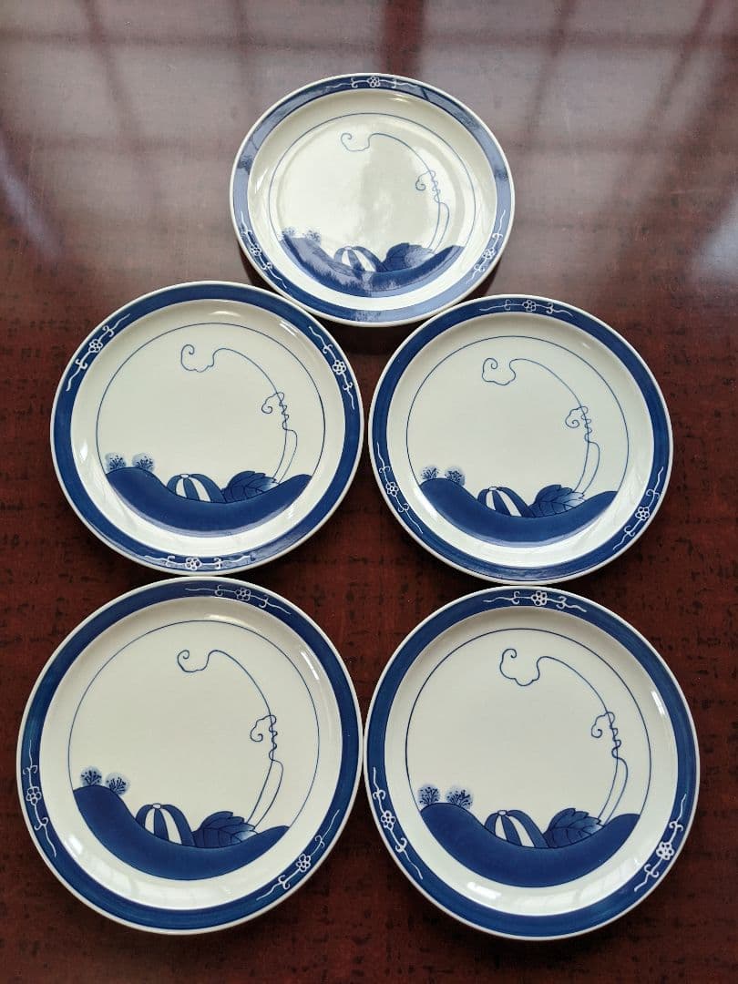 伊万里鍋島焼魯山窯の皿　5枚