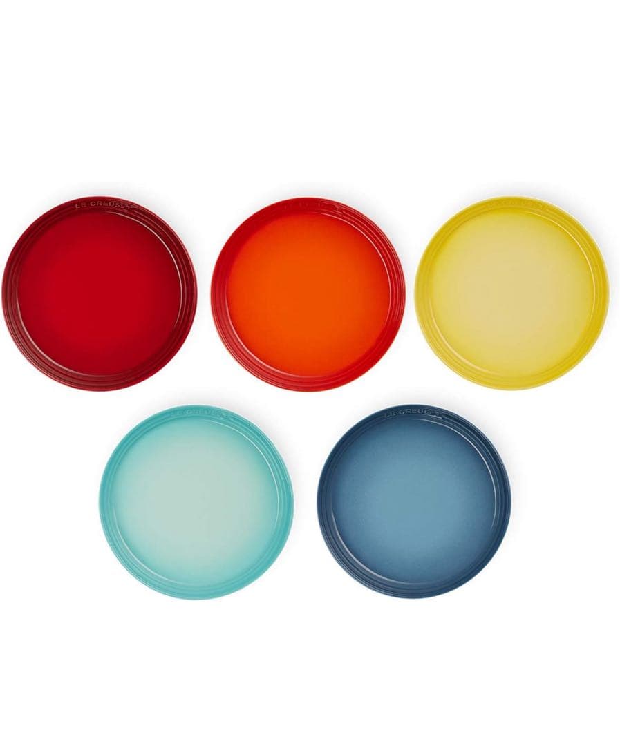 LE CREUSET NeOラウンドプレート 22cm 5枚セット