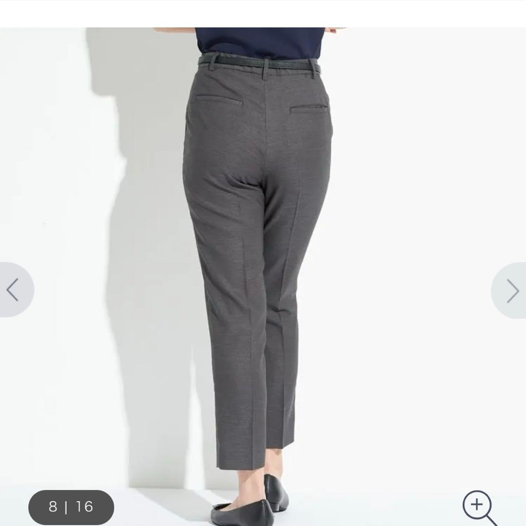 【限定値下げ】AOKI 麻調グレー スーツ上下セット15号