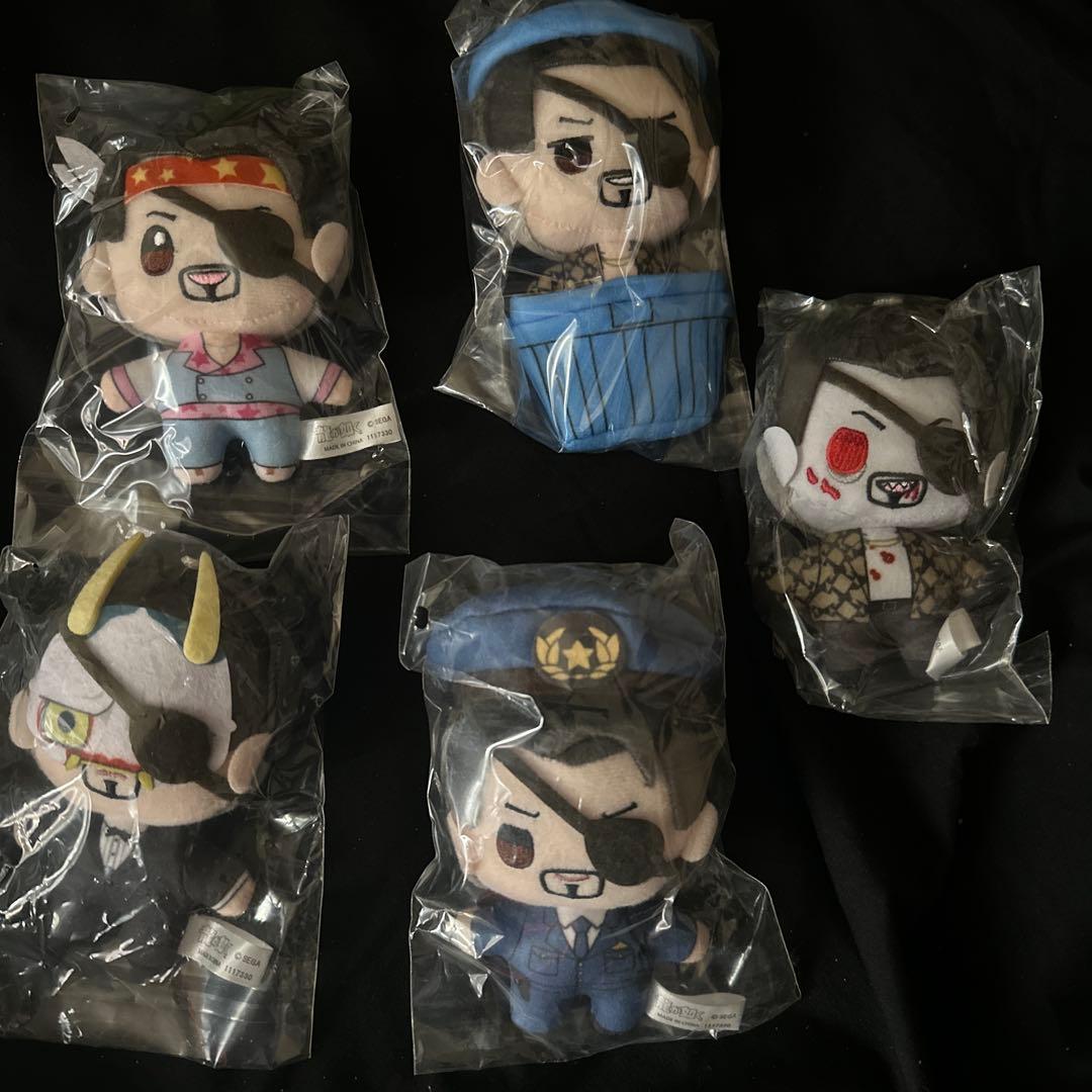 セガラッキーくじ 龍が如く 真島吾朗 ぬいぐるみ 5種セット