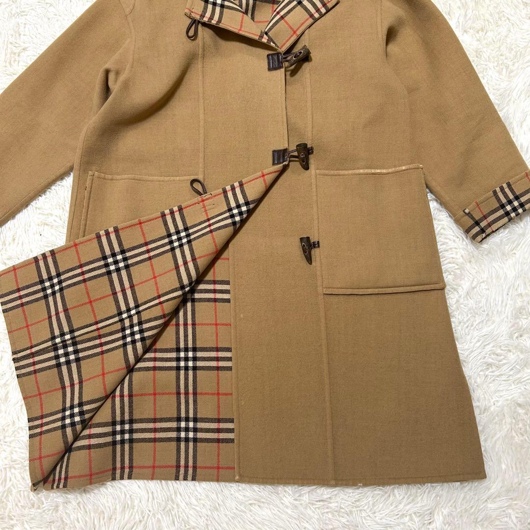 ✨カシミヤ混✨BURBERRY バーバリー　ダッフルコート　ノバチェック　S