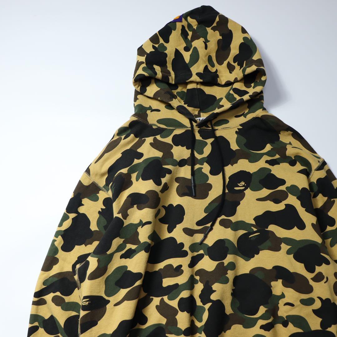 レア　A BATHING APE エイプ　1st カモ シャーク パーカー