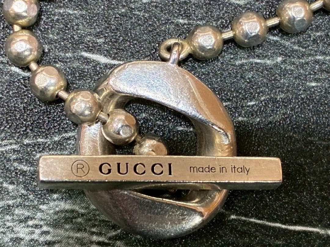 ♥【136】グッチ　ボールチェーン　ブレスレット　925