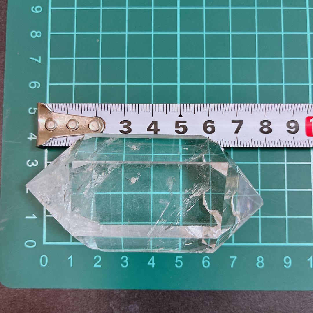 極太 天然水晶 ロッククリスタル 両剣 ダブルポイント パワーストーン クォーツ