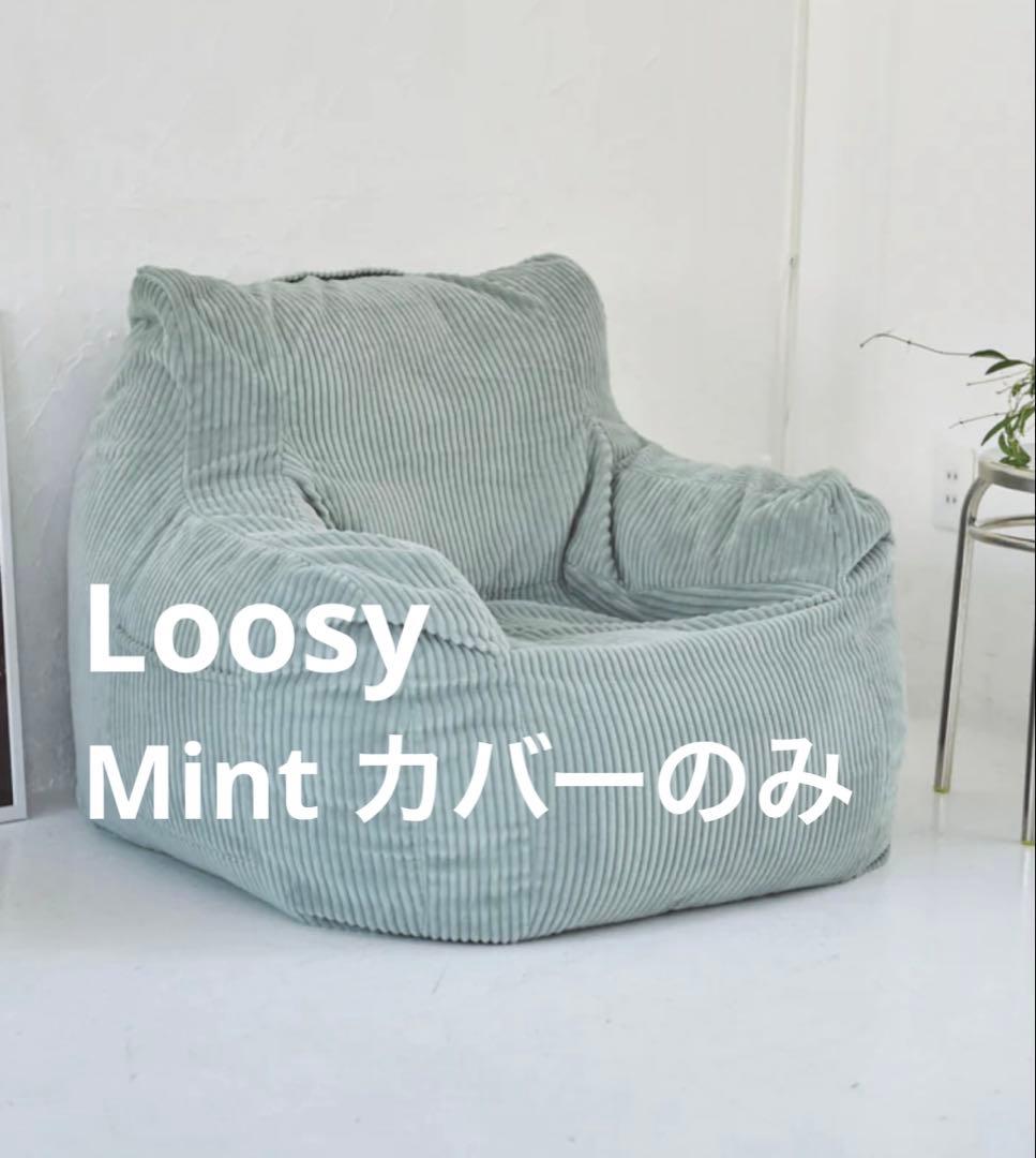 Loosy 1人掛けビーズソファ 付け替えカバー　Mint