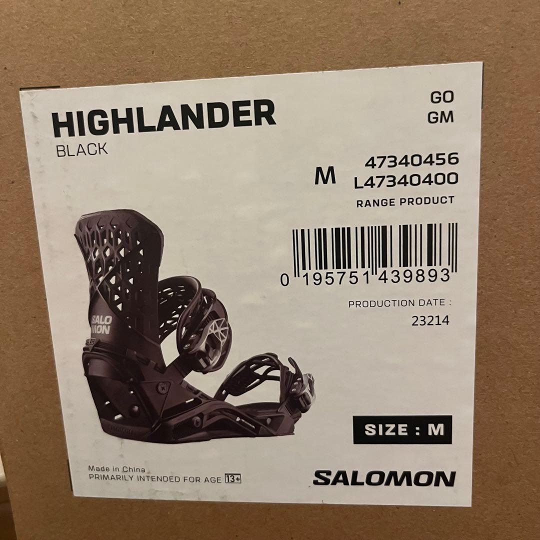 新品24-25 SALOMON HIGHLANDER Mサイズ