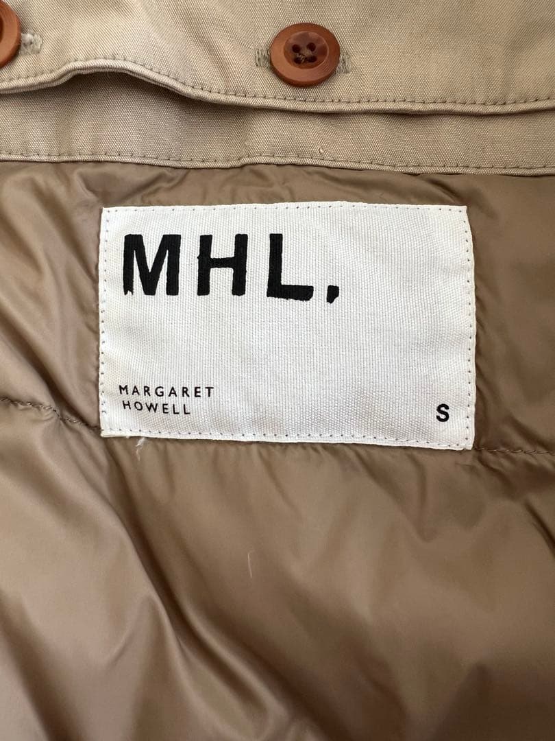 MHL. ステンカラーコート ベージュ　ダウンライナー付き