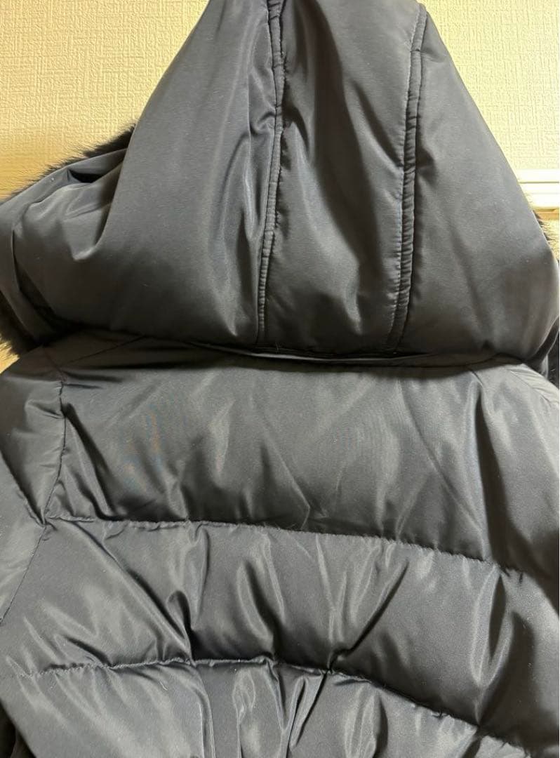 RUIRUE BOUTIQUE ラビットファーフードショートダウンジャケット