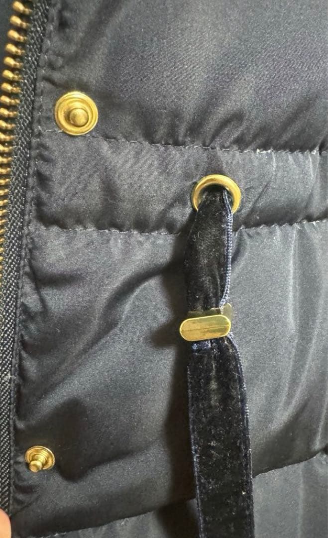 RUIRUE BOUTIQUE ラビットファーフードショートダウンジャケット