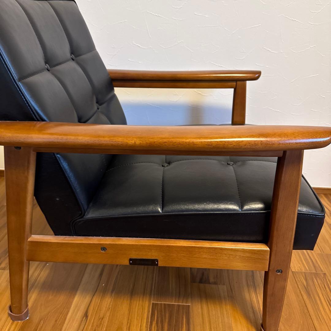 カリモク60 Kチェア 1シーター　スタンダードブラック【美品】