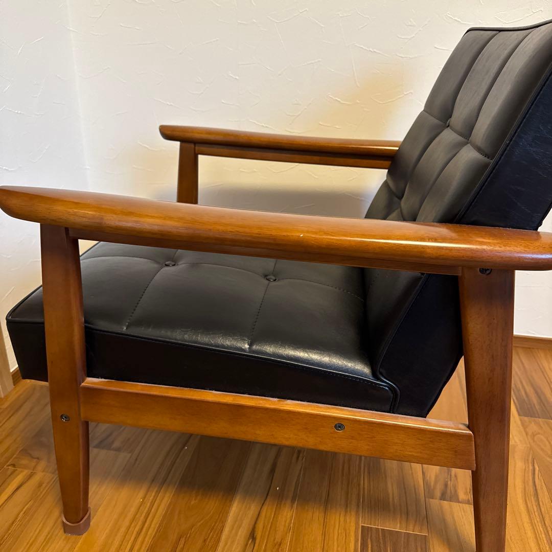 カリモク60 Kチェア 1シーター　スタンダードブラック【美品】