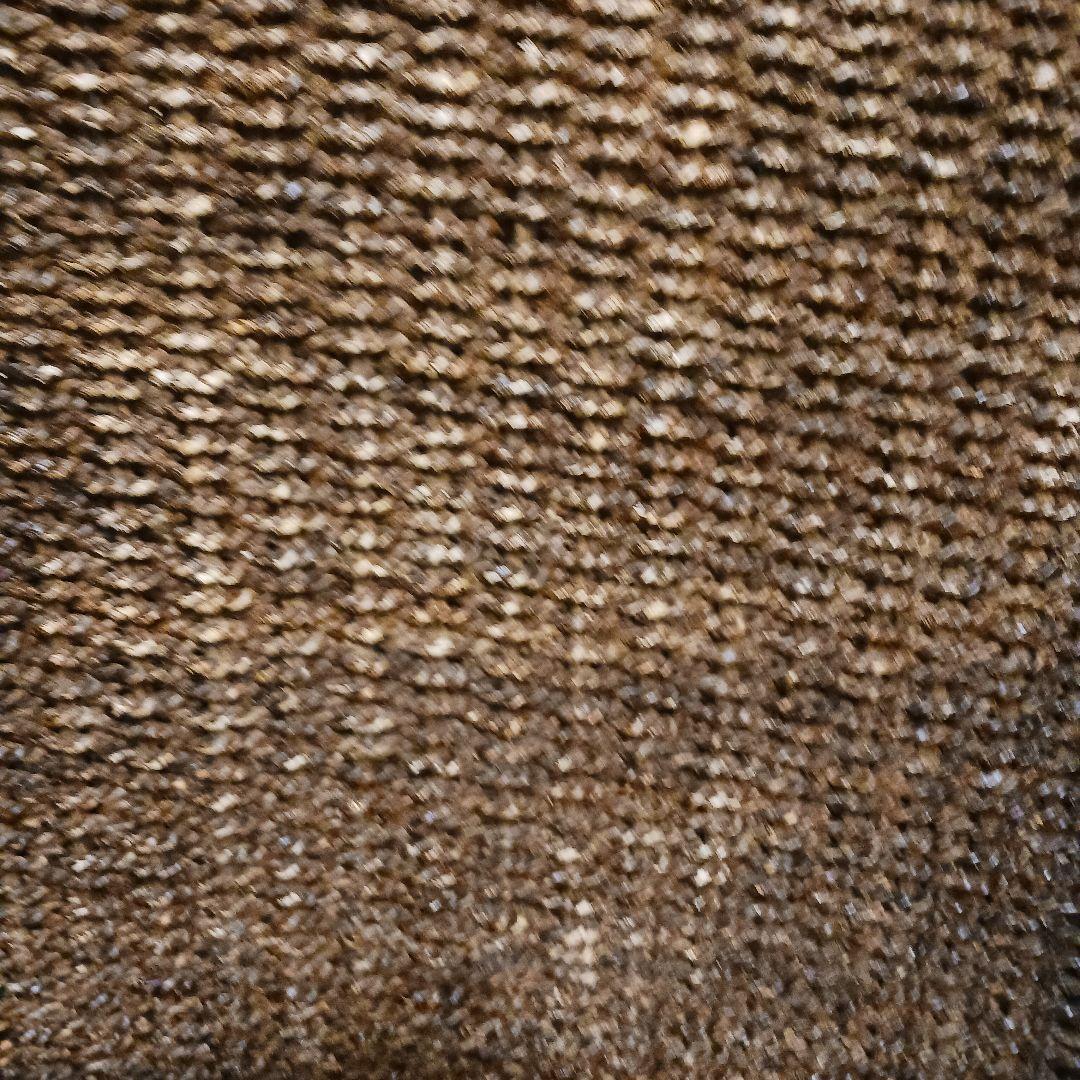 ラタン風アーム付き座椅子 ダークブラウン